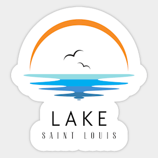 Lake Saint Louis Birds over Water Sticker